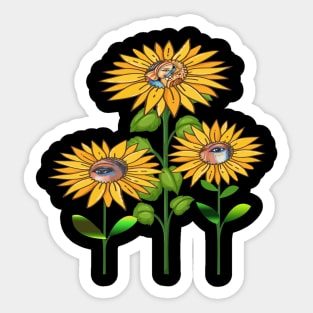 Cute Sunflowers Sticker